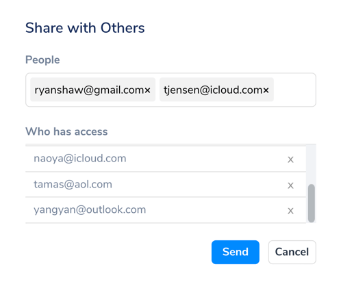 Share the subtitled video and work together in the online tool.